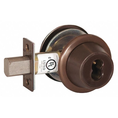 Deadbolt, Cylindrical, 2-3/8