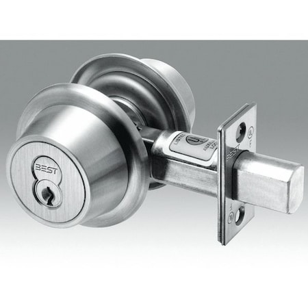 Deadbolt, Cylindrical, 2-3/8