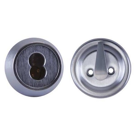 Deadbolt, Chrome, Single, 2-1/4in. MPN:8T37KSTK626
