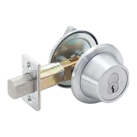 Tubular 8T Deadbolt, Turnknob, Satin Chrome, Concealed Screws MPN:8T37KSTK626CS