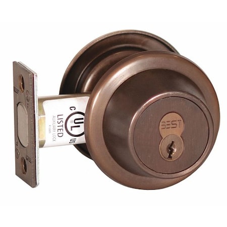 Deadbolt, Cylindrical, Oil Rubbed Bronze MPN:8T37MSTK613