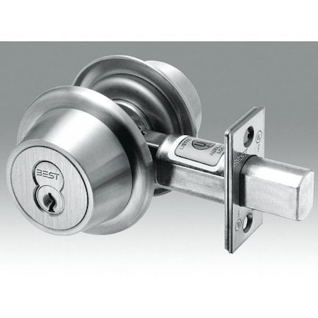 Deadbolt, Cylindrical, Satin Chrome MPN:8T37MSTK626