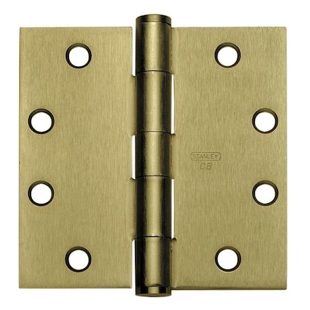 Door and Butt Hinge, Steel, Full Mortise Mounting, 2 in Leaf W x 4 1/2 in Leaf H, Bright Brass MPN:CB179NRP 4 5X4 5 FM DOOR HINGE 3 STL