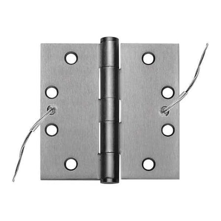 Electrified Hinge, Stainless Steel, Full Mortise Mounting, 4 1/2 in Leaf W x 4 1/2 in Leaf H, Satin MPN:CEFBB199-5445DOORHINGE32DSTS