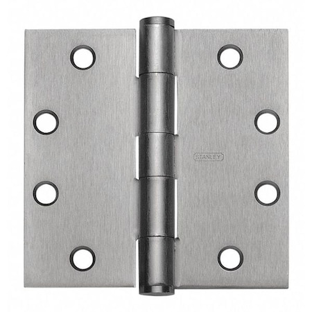 Door and Butt Hinge, Stainless Steel, Full Mortise Mounting, 1 5/8 in Leaf W x 4 1/2 in Leaf H MPN:F191 4 5X4 DOOR HINGE 32D STS
