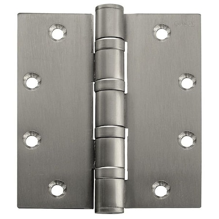Door and Butt Hinge, Steel, Full Mortise Mounting, 1 3/4 in Leaf W x 4 in Leaf H, Satin Chrome MPN:FBB168 5X4 DOOR HINGE US26D STL