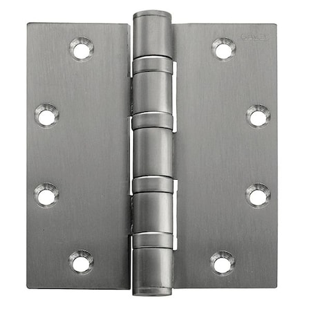 Door and Butt Hinge, Stainless Steel, Full Mortise Mounting, 2 in Leaf W x 4 1/2 in Leaf H, Satin MPN:FBB199 5X4 5 HW DOOR HINGE 32D STS