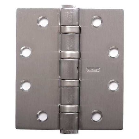 Door and Butt Hinge, Stainless Steel, Screw-On Mounting, 1 3/4 in Leaf W x 4 1/2 in Leaf H MPN:FBB199NRP 4 5X4 5 32D STS