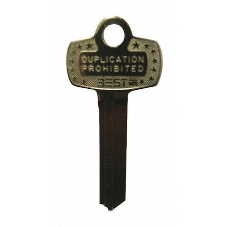 Key Blank, BEST Lock, Standard, Q Keyway MPN:1A1Q1KS473KS800