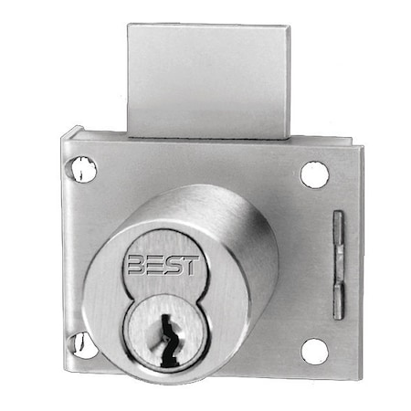 Coin 3L Box Lock, Rim Mount, Satin Chrome MPN:3L7RD2626