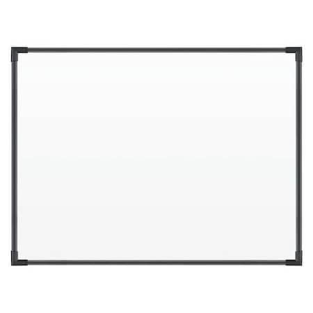 Dry Erase Board, Porcelain, 18 in, 24 in, Aluminum Frame, White, Gloss MPN:2028A
