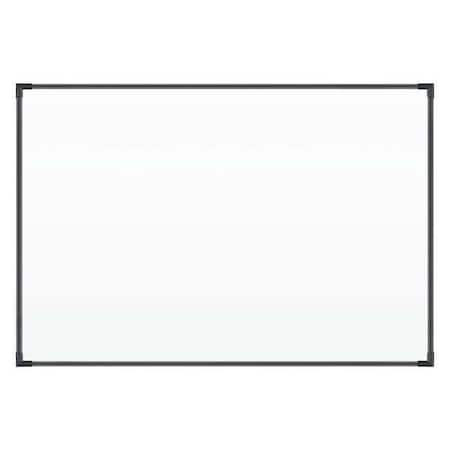 Dry Erase Board, Porcelain, 24 in, 36 in, Aluminum Frame, White, Gloss MPN:2028B
