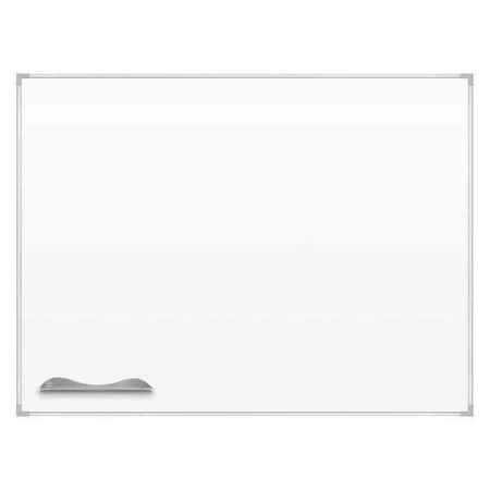 Dry Erase Board, Porcelain, 36 in, 48 in, Aluminum Frame, White, Gloss MPN:2029C