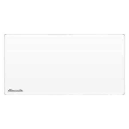 Dry Erase Board, Porcelain, 60 in, 144 in, Aluminum Frame, White, Gloss MPN:2029N