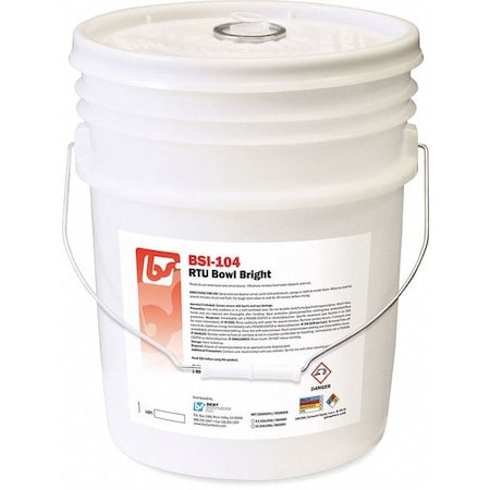 Toilet Bowl Cleaner, 5 gal, Bucket MPN:BSI1042
