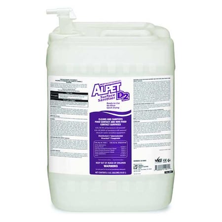 Cleaner, Disinfectant and Sanitizer, 5 gal. Pail, Alcohol MPN:SS10002