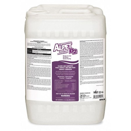 Cleaner, Disinfectant and Sanitizer, 5 gal. Pail, Alcohol MPN:SS10002-BSS