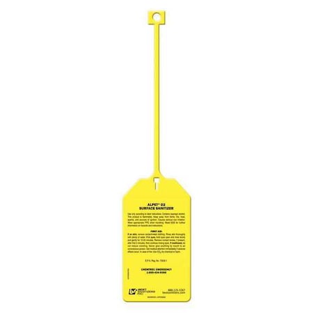 Safety Tag, Non-Regulated Waste, Plastic, 3 in Width, 13 in Height, Write On Surface: No MPN:USP20069