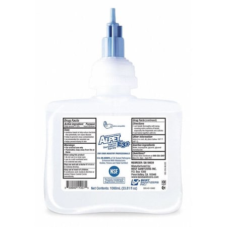 Hand Sanitizer, 1, 000mL, FragranceFree, PK6 MPN:SA10039