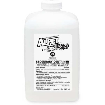 Secondary Container, Clear, 7