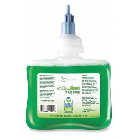 1250 ml Foam Hand Soap Cartridge MPN:SO10031
