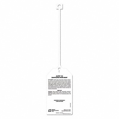 Safety Tag 13 in x 3 in Plastic MPN:USP20100