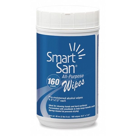 Smart-San All Purpose Wipes, 160 Count, PK6 MPN:SMAW006