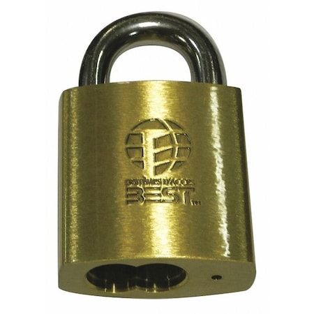 Padlock, Coreless, Long Shackle, Rectangular Steel Body, Stainless Steel Shackle, 7/8 in W MPN:21B722L606