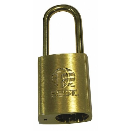 Padlock, Coreless, Long Shackle, Rectangular Steel Body, Stainless Steel Shackle, 7/8 in W MPN:21B772L606