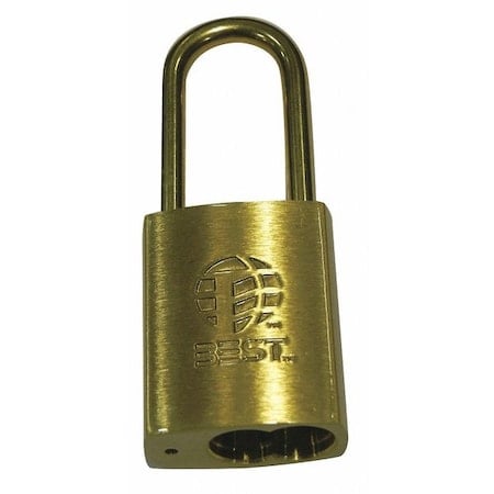 Padlock, Coreless, Long Shackle, Rectangular Steel Body, Stainless Steel Shackle, 7/8 in W MPN:21B782L606