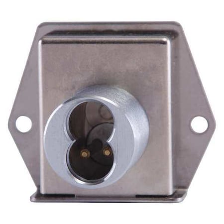 Interchangeable Core Cabinet and Drawer Dead Bolt Locks, Satin Chrome, 0 Number of Keys MPN:5L7MD5626