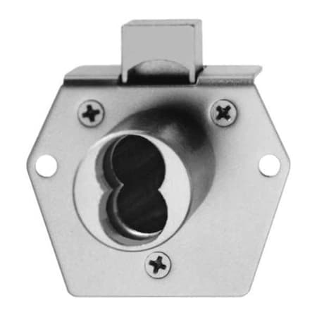 Interchangeable Core Cabinet and Drawer Dead Bolt Locks, Satin Chrome, 0 Number of Keys MPN:5L7RD2626