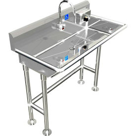 BSM Inc. ADA SS Sink 1 Station w/ Elec. Faucet 5