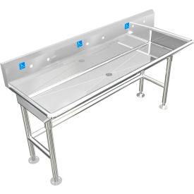 BSM Inc. ADA SS Sink 3 Station Body Only Floor Mount 5