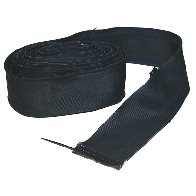 Bw Cable Cover w/Zipper Blk Nylon 1 1/4