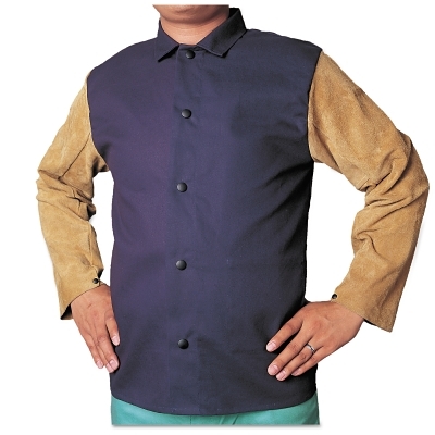 Fr Cotton Welding Jacketw/Leather Sleeves M MPN:902-1201-M