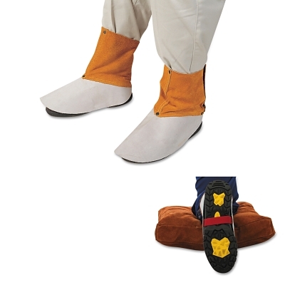 Golden Brown Split Leather Leg Spats MPN:902-Q-15