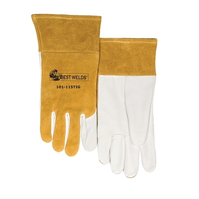 Top Grain Goatskin Leather Tig Welding Gloves MPN:902-115TIG-L