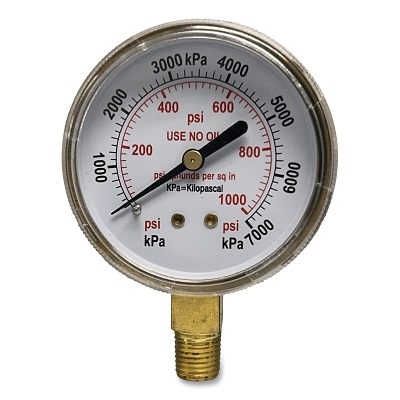 Bw 2-1/2X1000 Brass Replacement Gauge MPN:900-B251000