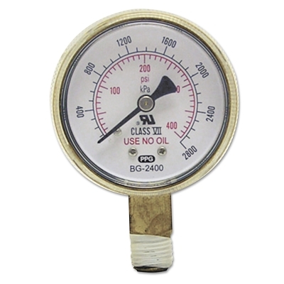 Bw 2-1/2X400 Brass Replacement Gauge MPN:900-B25400