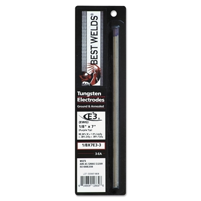 1/8 X 7 E3 Tungsten Electrode 3/Pk MPN:900-18-7E3-3