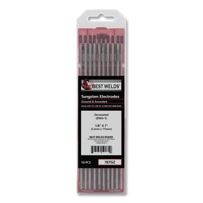 1/8 X 7 Zirconiated Tungsten 10/Pk MPN:900-187GZ