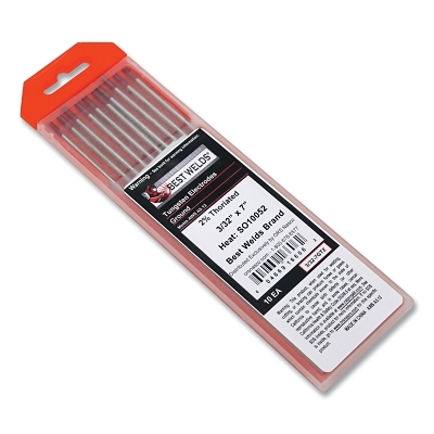 3/32 X 7 2% Thoriated Tungsten 10/Pk MPN:900-3/32-7GT2