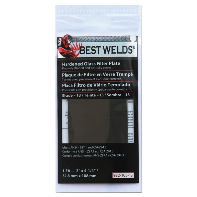 BW-2X4-1/4 #13 Glass Filter Plate MPN:901-932-105-13