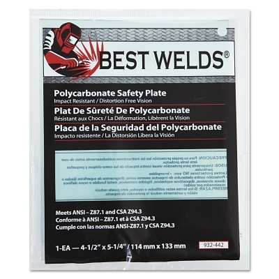BW-4-1/2X5-1/4 Polyc Arbonate Safety Plate MPN:901-932-442