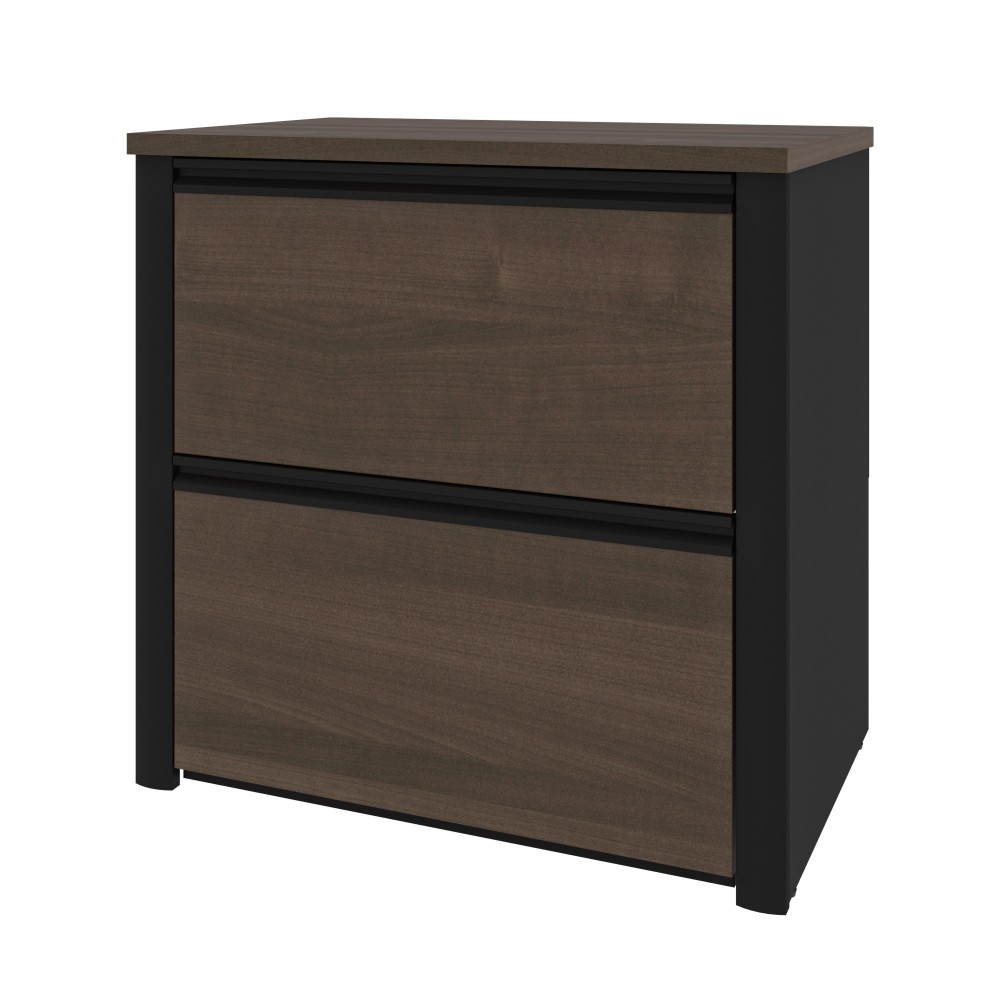 Bestar Connexion 30-3/4inW x 19-3/5inD Lateral 2-Drawer File Cabinet, Antigua/Black MPN:93631-000052
