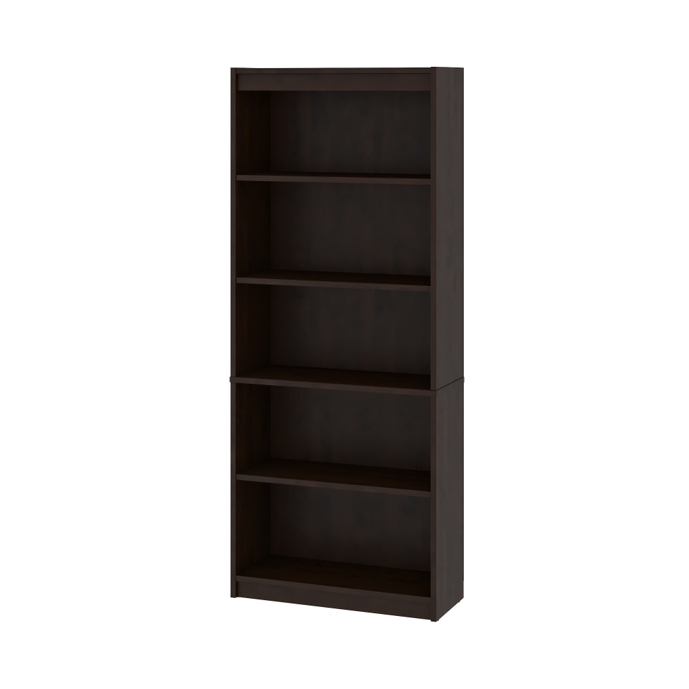 Bestar Universel 72inH Standard Bookcase, Dark Chocolate MPN:65715-000079