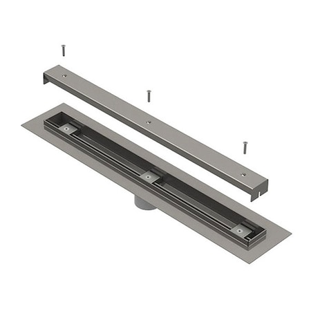 Linear Shower Drain, stainless steel, 2