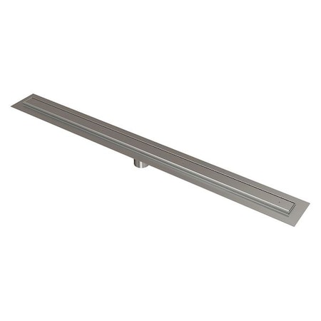 Linear Shower Drain, stainless steel, 2