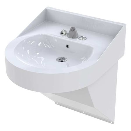 Bathroom Sink with Faucet, 0.7 gpm, Chrome MPN:WH3740-3373-SO